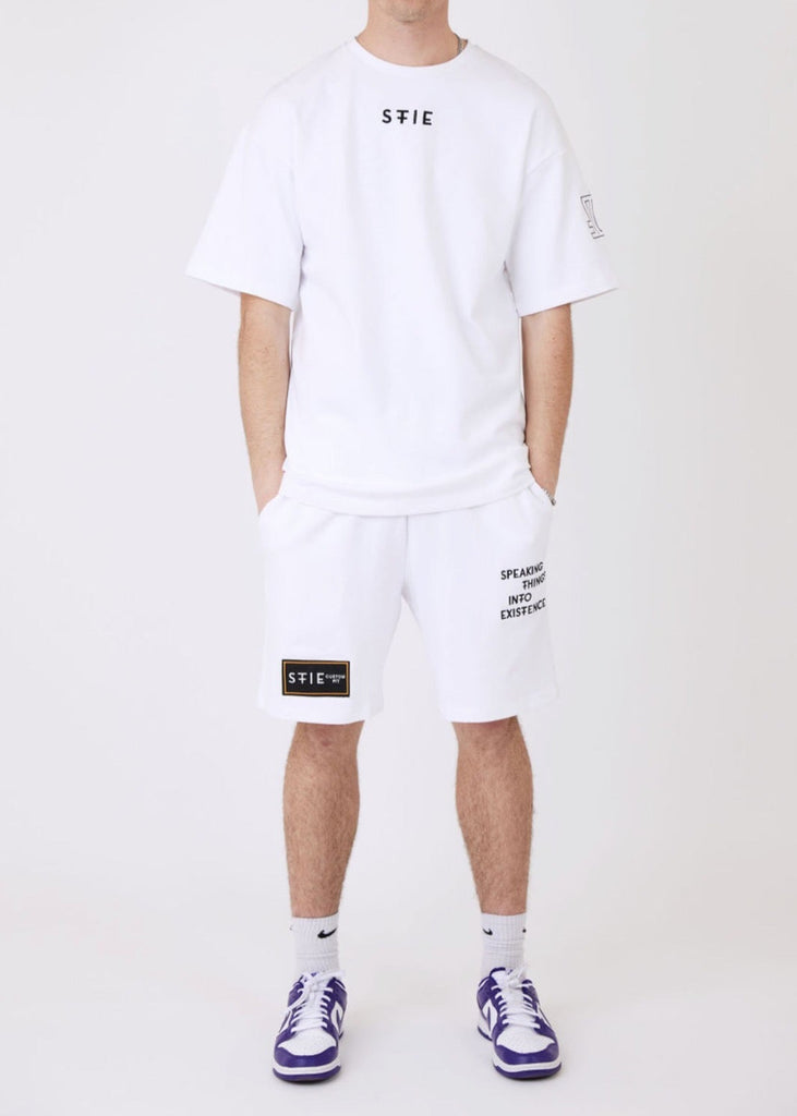 Triple 9 White Shorts