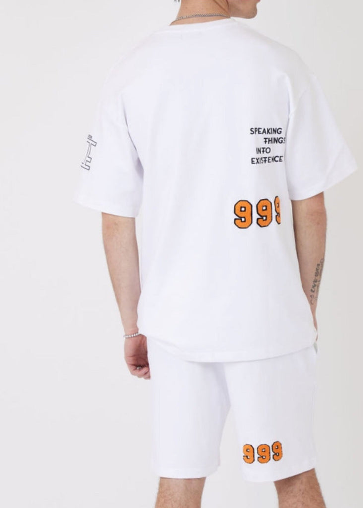 Triple 9 White Shorts