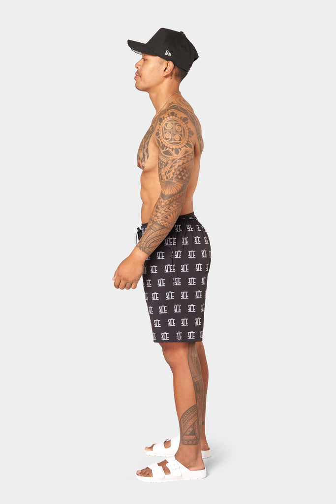 Black Stamp Boardshorts